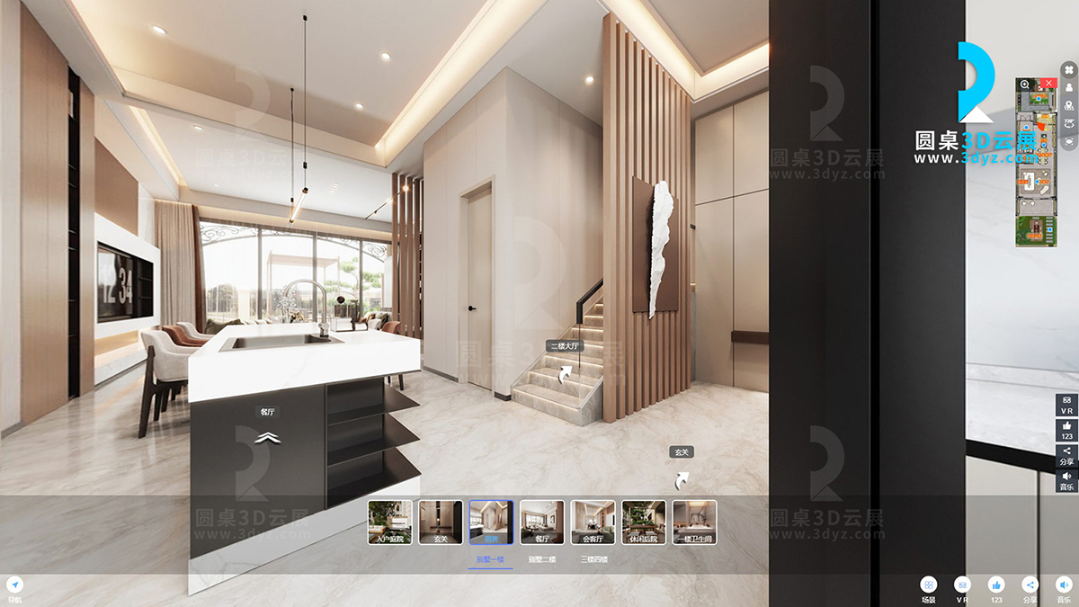 VR實(shí)景復(fù)刻能做成VR全景展廳