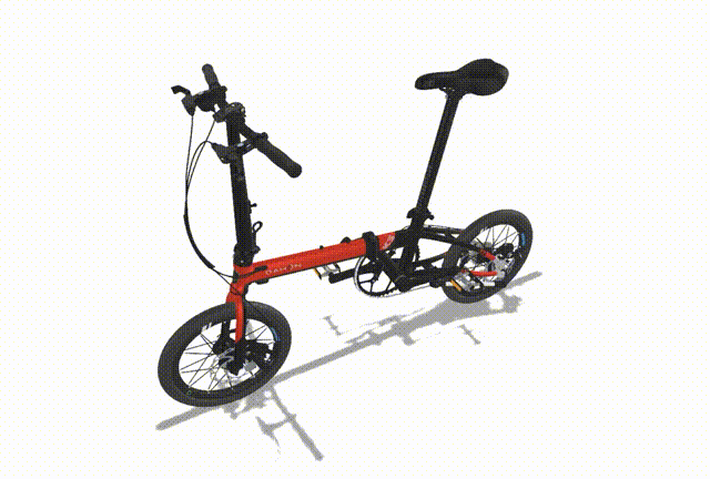 3D建模產(chǎn)品交互：自行車(chē)建模自動(dòng)折疊效果